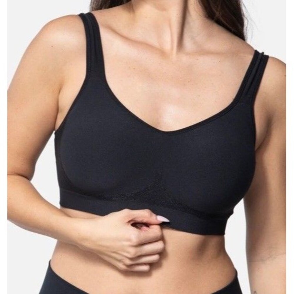 Underoutfit The Comfort Shaping Bra Wireless Style 457 Solid Black 3XL